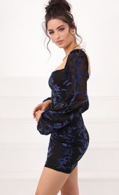 Picture thumb Shantelle Floral Dress in Navy Burnout Velvet. Source: https://media.lucyinthesky.com/data/Jan21_2/170xAUTO/1V9A4631.JPG