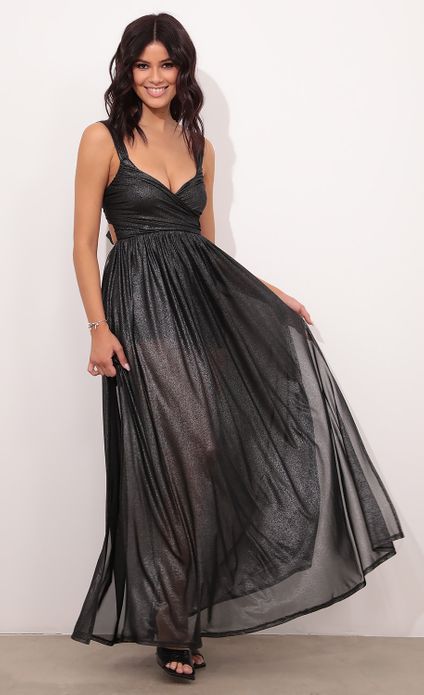 sheer mesh maxi