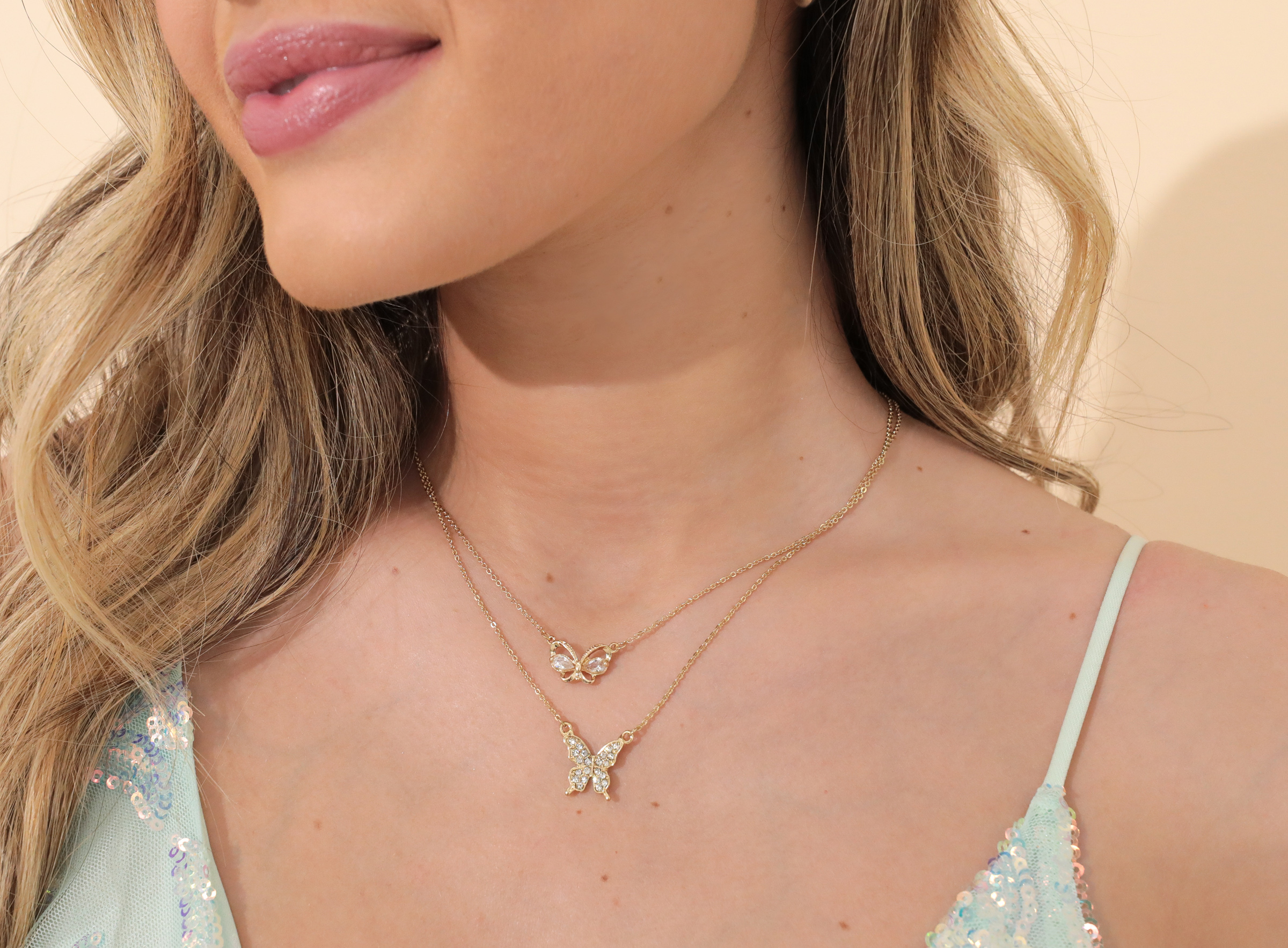 Fly Bae Butterfly Necklace in Gold