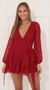 Picture Lexi Ruffle Wrap Dress in Red. Source: https://media.lucyinthesky.com/data/Jan22_1/50x90/1V9A2407.JPG