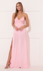 Picture Kaylen Sequin Maxi Dress in Pink. Source: https://media.lucyinthesky.com/data/Jan22_2/150xAUTO/1V9A0960.JPG