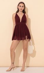 Picture Get Right To It Romper in Turquoise Dotted Chiffon. Source: https://media.lucyinthesky.com/data/Jan22_2/150xAUTO/1V9A54841.JPG