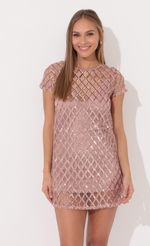 Picture Harper Diamond Sequin Dress in Rose Gold. Source: https://media.lucyinthesky.com/data/Jan22_2/150xAUTO/1V9A7006.JPG