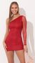 Picture Addison One Shoulder Cutout Dress in Red. Source: https://media.lucyinthesky.com/data/Jan22_2/50x90/1V9A3784.JPG