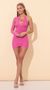 Picture Stassy One Shoulder Mesh Dress in Pink. Source: https://media.lucyinthesky.com/data/Jan22_2/50x90/1V9A4032.JPG