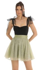 Picture Jaylee Skater Skirt in Black. Source: https://media.lucyinthesky.com/data/Jan23/150xAUTO/d1abb0f8-06ba-4712-a1d1-275a982b8bfe.jpg
