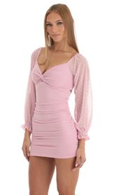 Picture thumb Denise Sheer Sleeve Dress in Light Pink. Source: https://media.lucyinthesky.com/data/Jan23/170xAUTO/1824c29d-317f-41c5-a975-af64e0b6423f.jpg