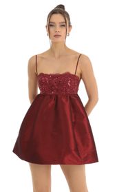 Picture thumb Juno Sequin Embroidered Baby Doll Dress in Red. Source: https://media.lucyinthesky.com/data/Jan23/170xAUTO/18f27de4-ea43-4067-8bbf-312d61caf30e.jpg
