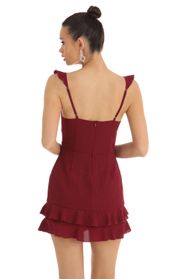 Picture thumb Danika Shimmer Stripe Sweetheart Dress in Maroon. Source: https://media.lucyinthesky.com/data/Jan23/170xAUTO/1b428333-ee07-4cb5-9718-d5dd7a91bfa9.jpg