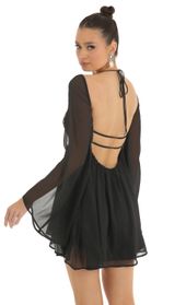 Picture thumb Akila Chiffon Plunge Neck Dress in Black. Source: https://media.lucyinthesky.com/data/Jan23/170xAUTO/2f08f0fe-feab-4726-aab9-c9ea1b0122cc.jpg