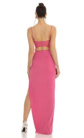 Picture thumb Calla Rhinestone Strap Maxi Dress in Hot Pink. Source: https://media.lucyinthesky.com/data/Jan23/170xAUTO/311841ed-8e36-40b4-ba9a-a9f0e92b8883.jpg