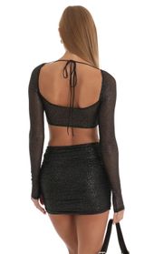 Picture thumb Devin Glitter Two Piece Skirt Set in Black. Source: https://media.lucyinthesky.com/data/Jan23/170xAUTO/35d0e3d1-471f-4cbe-8247-ddd7e5bf3733.jpg