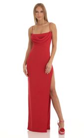 Picture thumb Yennefer High Slit Cowl Neck Maxi Dress in Red. Source: https://media.lucyinthesky.com/data/Jan23/170xAUTO/37b8ad75-2f10-4e0a-968f-ab40bd4dcaff.jpg