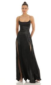 Picture thumb Caitlin Satin Slit Maxi Dress in Black. Source: https://media.lucyinthesky.com/data/Jan23/170xAUTO/3b5d65f4-38cb-48b9-a96a-a2d9aa652152.jpg