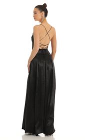 Picture thumb Caitlin Satin Slit Maxi Dress in Black. Source: https://media.lucyinthesky.com/data/Jan23/170xAUTO/4fafd100-6c70-4c51-9abf-d19a62dbe7ed.jpg