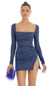 Picture thumb Dawson Shimmer Side Slit Dress in Blue. Source: https://media.lucyinthesky.com/data/Jan23/170xAUTO/5578fac9-29cb-417a-954c-505d1ab9c3de.jpg