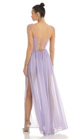 Picture thumb Alida Chiffon Illusion Corset Maxi Dress in Lilac. Source: https://media.lucyinthesky.com/data/Jan23/170xAUTO/653a64b1-7270-4d54-b1e0-2d428ac8b752.jpg
