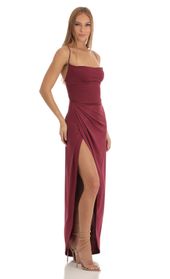 Picture thumb Lovely Shimmer Asymmetrical Maxi Dress in Red. Source: https://media.lucyinthesky.com/data/Jan23/170xAUTO/673a507e-e232-4424-9bf7-e2b0992dddba.jpg