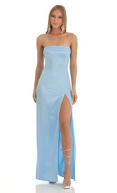 Picture thumb Nicholya Satin Pleated Strapless Maxi Dress in Baby Blue. Source: https://media.lucyinthesky.com/data/Jan23/170xAUTO/73f2d6f3-c3f2-4442-9819-fa63a9a18c94.jpg