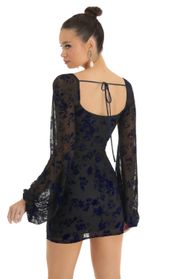 Picture thumb Shantelle Floral Velvet Long Sleeve Dress in Black. Source: https://media.lucyinthesky.com/data/Jan23/170xAUTO/7925b423-948f-4670-a252-99875ddd071c.jpg
