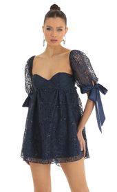 Picture thumb Maia Sequin Lace Baby Doll Dress in Dark Blue. Source: https://media.lucyinthesky.com/data/Jan23/170xAUTO/84b1645d-181a-44ea-9ee8-7254257360cc.jpg