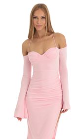 Picture thumb Tyrah Long Sleeve Sweetheart Midi Dress in Pink. Source: https://media.lucyinthesky.com/data/Jan23/170xAUTO/8f3641ea-4e33-41f8-b652-338237d2c6ca.jpg