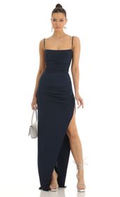Picture thumb Calla Rhinestone Strap Maxi Dress in Navy. Source: https://media.lucyinthesky.com/data/Jan23/170xAUTO/98ee66d8-231c-4954-a2d4-806fc04a35a1.jpg