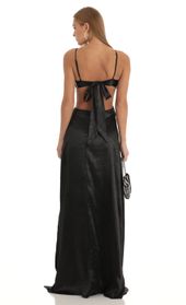 Picture thumb Capri Satin Cutout Maxi Dress in Black. Source: https://media.lucyinthesky.com/data/Jan23/170xAUTO/9b57fe7d-df12-45a0-84d5-d59c50a10987.jpg
