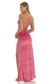 Picture thumb Kimberly Velvet Glitter High Slit Maxi Dress in Hot Pink. Source: https://media.lucyinthesky.com/data/Jan23/170xAUTO/ab7a476f-8104-4d3b-ad85-10b89178eccc.jpg