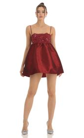Picture thumb Juno Sequin Embroidered Baby Doll Dress in Red. Source: https://media.lucyinthesky.com/data/Jan23/170xAUTO/c7456e19-b4de-4749-92bd-39b713d027bb.jpg
