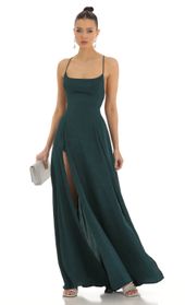 Picture thumb Caitlin Satin Slit Maxi Dress in Green. Source: https://media.lucyinthesky.com/data/Jan23/170xAUTO/ce52e4fe-776d-4b1d-8053-970761a2eb0f.jpg