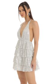 Picture thumb Madilyn Sequin Ruffle Dress in Sliver. Source: https://media.lucyinthesky.com/data/Jan23/170xAUTO/dd0c9be9-f14c-4c05-a06e-79d77a4218e0.jpg