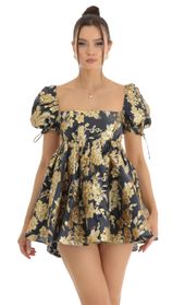 Picture thumb Cheri Gold Floral Jacquard Baby Dolly Dress in Navy. Source: https://media.lucyinthesky.com/data/Jan23/170xAUTO/dd6a65c8-8ebe-4658-b9db-dbe3689ceb9f.jpg