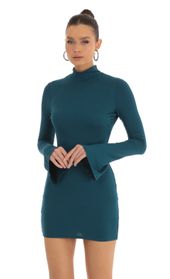 Picture thumb Trixie Long Sleeve Mock Neck Dress in Turquoise. Source: https://media.lucyinthesky.com/data/Jan23/170xAUTO/e0786563-9305-4456-807d-b47a4cc43d88.jpg