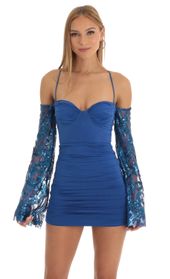 Picture thumb Reece Sequin Ruched Bodycon Dress in Blue. Source: https://media.lucyinthesky.com/data/Jan23/170xAUTO/e11be960-a72d-4cd2-846b-a307da5429a9.jpg