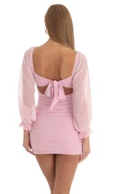 Picture thumb Denise Sheer Sleeve Dress in Light Pink. Source: https://media.lucyinthesky.com/data/Jan23/170xAUTO/e953e181-c8d3-45f1-ad54-748947f73c2e.jpg