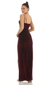 Picture thumb Telsa Rhinestone Bust Velvet Maxi Dress in Dark Red. Source: https://media.lucyinthesky.com/data/Jan23/170xAUTO/f4dc9079-b99c-4cad-9660-c52ca43f1d9b.jpg