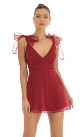 Picture thumb Tia Shiny A-Line Dress in Red. Source: https://media.lucyinthesky.com/data/Jan23/170xAUTO/fb03e1ee-d5ea-4c33-8329-e5309d72fa8e.jpg