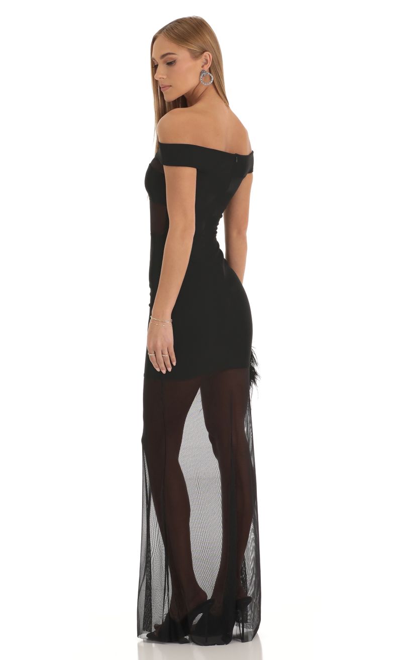 Picture Amelina Cutout Maxi Dress in Black. Source: https://media.lucyinthesky.com/data/Jan23/800xAUTO/e2c5f67e-e6d0-483b-b155-8accf4d98c4e.jpg
