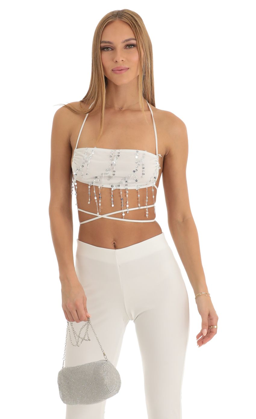 Picture Soul Sequin Two Piece Pant Set in White. Source: https://media.lucyinthesky.com/data/Jan23/850xAUTO/678b32f3-436f-4843-97e2-5d6d153aa3e0.jpg