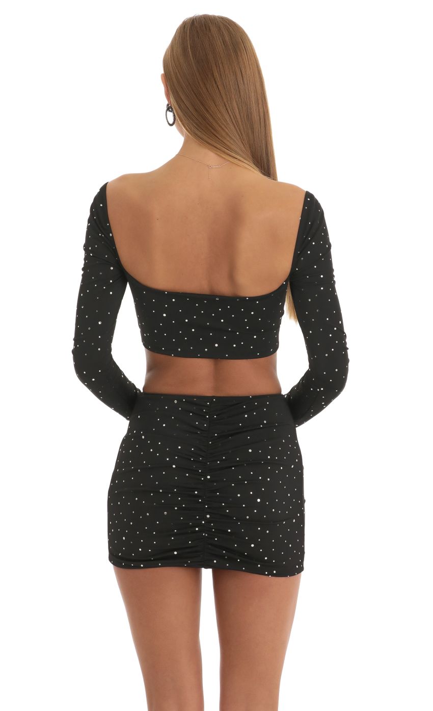 Picture Nadine Twinkle Two Piece Skirt Set in Black. Source: https://media.lucyinthesky.com/data/Jan23/850xAUTO/e4f45cb7-0c1c-4fd1-aec1-aca5dd4be606.jpg