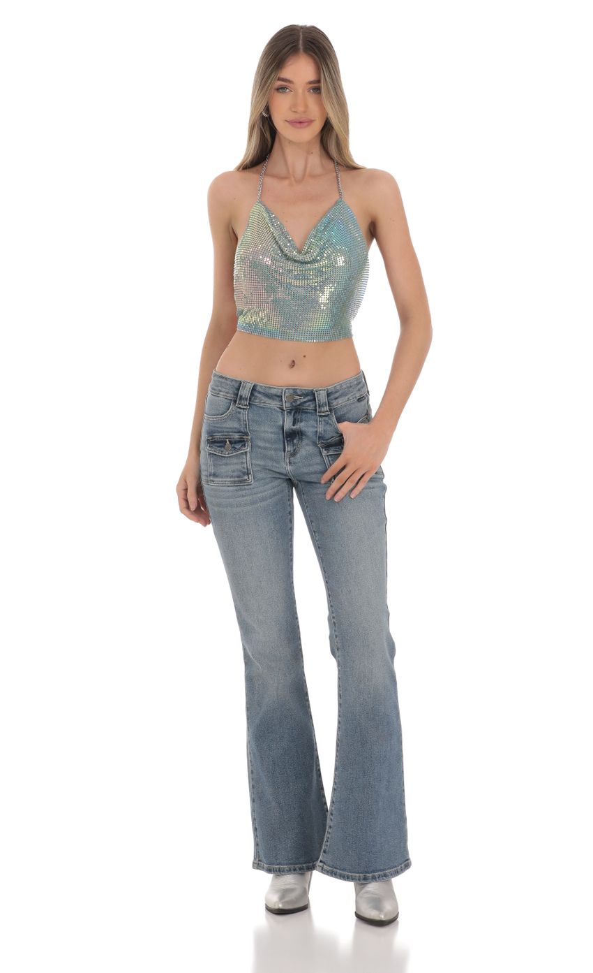 Lilac Chainmail Top main image 1