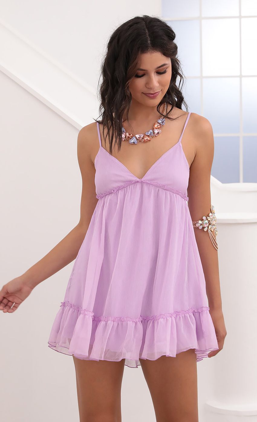 Picture Rosa Day Dress in Lilac. Source: https://media.lucyinthesky.com/data/Jul20_2/850xAUTO/781A4535.JPG