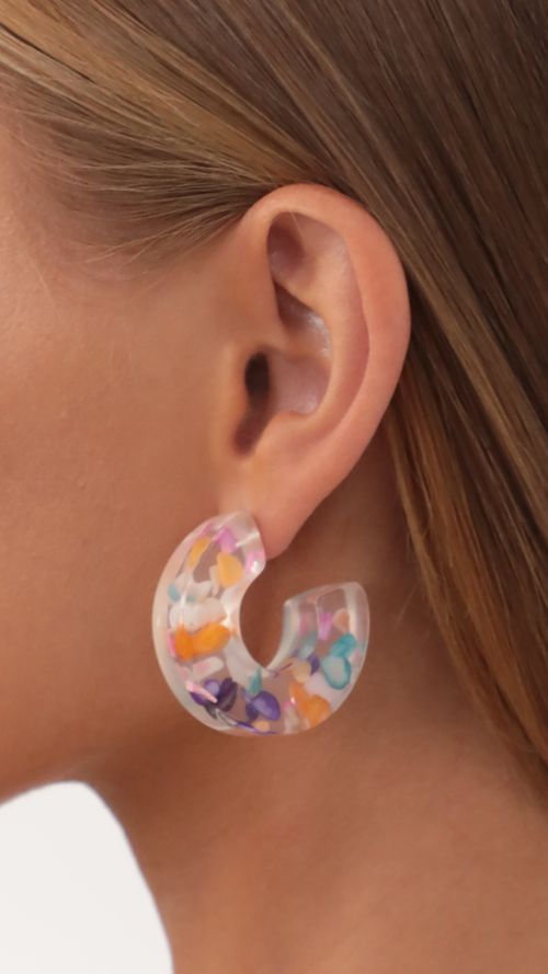 Picture Lila Acrylic Chunky Hoops. Source: https://media.lucyinthesky.com/data/Jul21_1/500xAUTO/AT2A6778_COPY.JPG