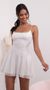 Picture Johanna Ruched Waist Chiffon Dress in White. Source: https://media.lucyinthesky.com/data/Jul21_1/50x90/1V9A0803.JPG