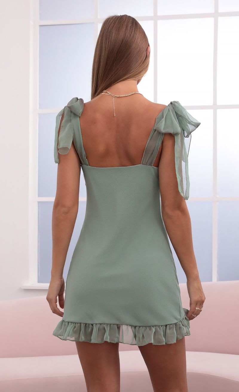 Picture Marie Chiffon Slip Dress in Sage. Source: https://media.lucyinthesky.com/data/Jul21_1/800xAUTO/1V9A1225.JPG