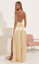 Picture Caitlin Satin Slit Maxi Dress in Gold . Source: https://media.lucyinthesky.com/data/Jul22/150xAUTO/60edf372-3036-4a1b-95e7-007ca1fcf7a9.jpg