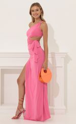 Picture Allena Wrap Cutout Maxi Dress in Pink . Source: https://media.lucyinthesky.com/data/Jul22/150xAUTO/ef168da0-dfee-46c3-bdb8-52cfc34cf49f.jpg