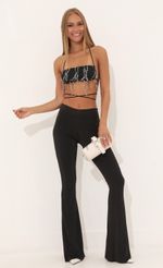 Picture Soul Sequin Two Piece Pant Set in Black  . Source: https://media.lucyinthesky.com/data/Jul22/150xAUTO/f66878d0-e569-489e-bd76-4f81ac6c2b83.jpg