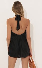 Picture thumb Midnight Metallic Mesh Halter Dress in Black. Source: https://media.lucyinthesky.com/data/Jul22/170xAUTO/99aa64b8-39ae-40ab-96d4-95a74fb0d395.jpg